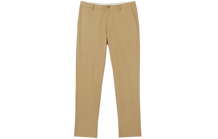 Order Burberry Slim Fit Celana Khaki Kasual Katun Warna Polos Beige 8018703