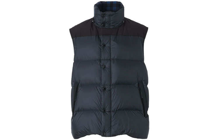 Lookbook 博柏利修身可拆卸连帽羽绒服海军蓝 80455071