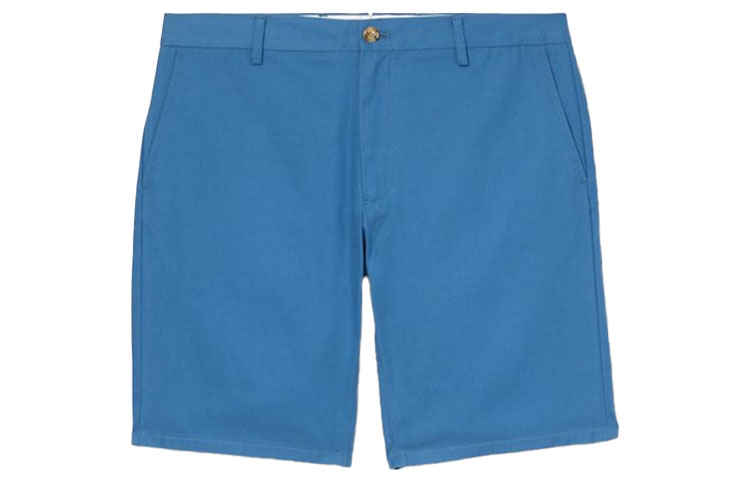 Burberry Slim Fit Mid-Rise Casual Shorts Deep Navy Blue. 80386081