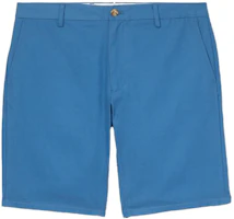 Order Burberry Slim Fit Mid-Rise Casual Shorts Deep Navy Blue. 80386081