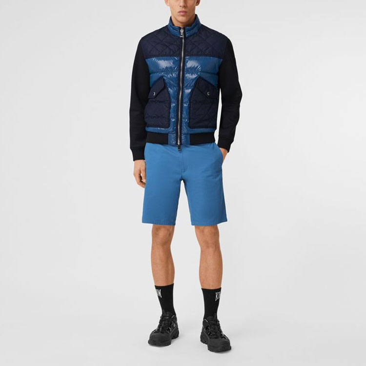 Lookbook Burberry 修身中腰休閒短褲 深海軍藍 80386081