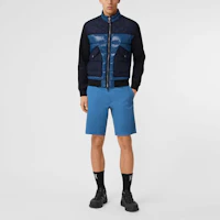 Lookbook Burberry Slim Fit Mid-Rise Casual Shorts Deep Navy Blue. 80386081