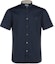 Order Burberry Slim Fit Navy Blue Short Sleeve Shirt 80323111