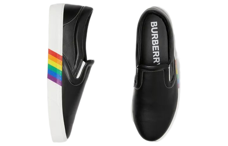 Burberry Slip-On Sneaker 'Black Leather' 圖 3
