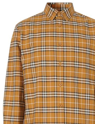 博柏利小格单排扣长袖衬衫太妃色 80258441 Details for 博柏利小格单排扣长袖衬衫太妃色 80258441