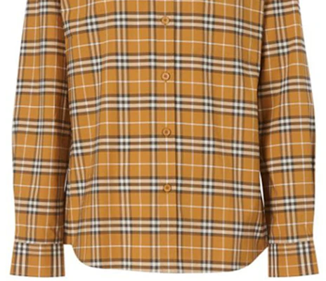 博柏利小格单排扣长袖衬衫太妃色 80258441 Sizing 博柏利小格单排扣长袖衬衫太妃色 80258441