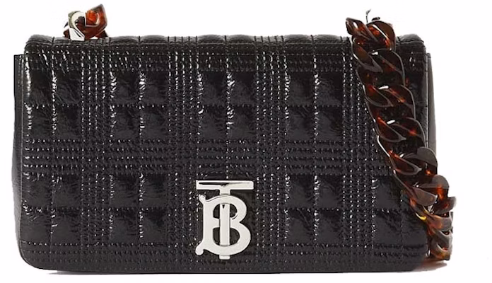 バーバリー スモール ローラ キルテッド レザー ショルダーバッグ ブラック Buy バーバリー スモール ローラ キルテッド レザー ショルダーバッグ ブラック