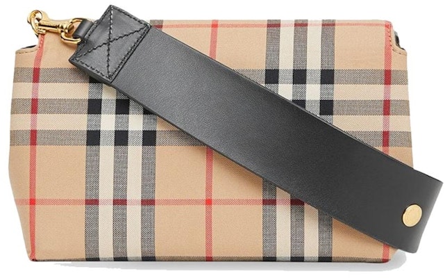 Burberry Small Vintage Check and Leather Crossbody Bag Archive Beige/Black Order Burberry Small Vintage Check and Leather Crossbody Bag Archive Beige/Black