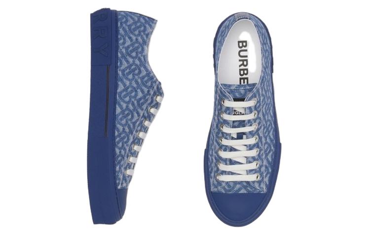 Shop Burberry Sneaker 'Eksklusif Denim Biru' 80559781