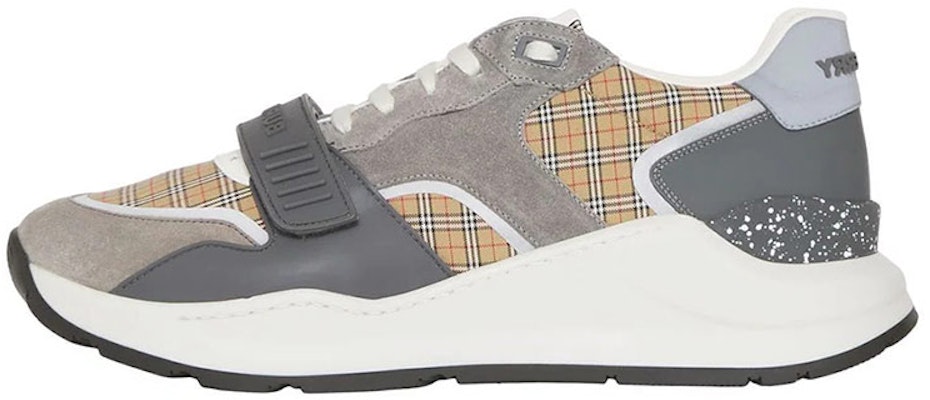 Zapatillas Burberry 'Cuadros Grises de Gamuza y Cuero' 8045295 Buy Zapatillas Burberry 'Cuadros Grises de Gamuza y Cuero' 8045295