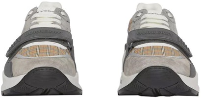 Zapatillas Burberry 'Cuadros Grises de Gamuza y Cuero' 8045295 Lookbook Zapatillas Burberry 'Cuadros Grises de Gamuza y Cuero' 8045295