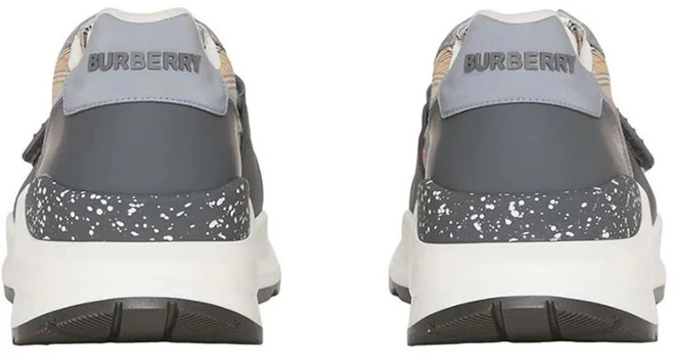 Burberry Sneakers 'Grey Check Suede and Leather' 8045295 Shop Burberry Sneakers 'Grey Check Suede and Leather' 8045295