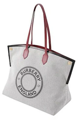 Beg Burberry Society Tote Besar Putih/Hitam Order Beg Burberry Society Tote Besar Putih/Hitam