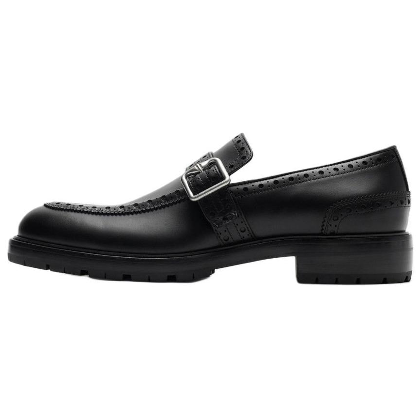 Burberry Soho Leather Loafers Black Shoes 80952661