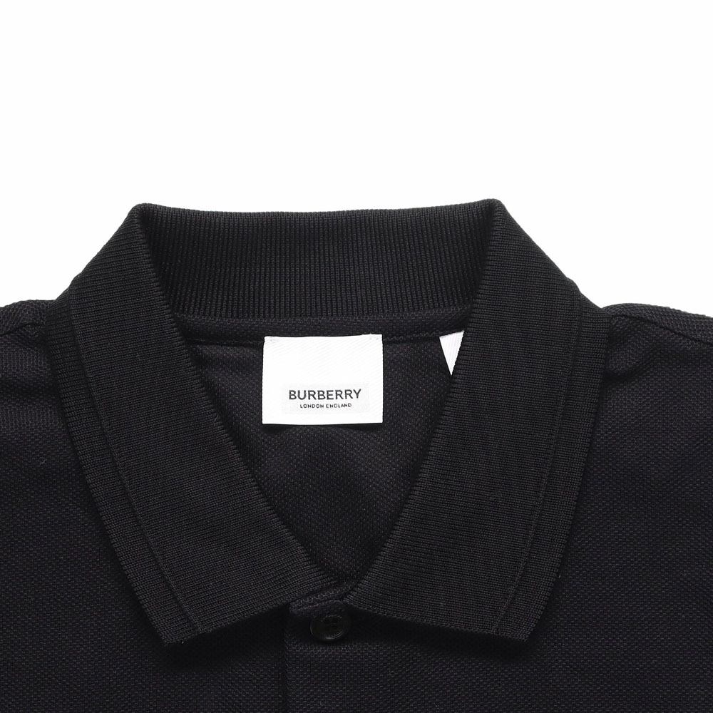Burberry Solid Black Short Sleeve Polo Shirt. 80431221 圖 6