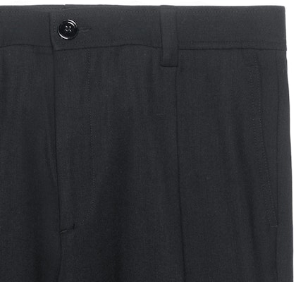 버버리 솔리드 블랙 버튼 디테일 스트레이트 레그 캐주얼 팬츠. 80508891 Details for 버버리 솔리드 블랙 버튼 디테일 스트레이트 레그 캐주얼 팬츠. 80508891