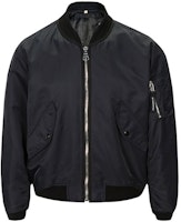 Burberry Solid Black Zipper Bomber Jacket 80010871 Burberry Solid Black Zipper Bomber Jacket 80010871