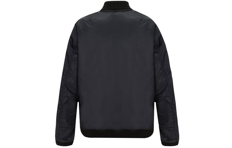 Lookbook Burberry Solid Black Zipper Bomber Jacket 80010871