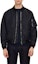 Shop Burberry Solid Black Zipper Bomber Jacket 80010871