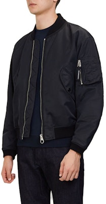 Burberry Solid Black Zipper Bomber Jacket 80010871 Details for Burberry Solid Black Zipper Bomber Jacket 80010871