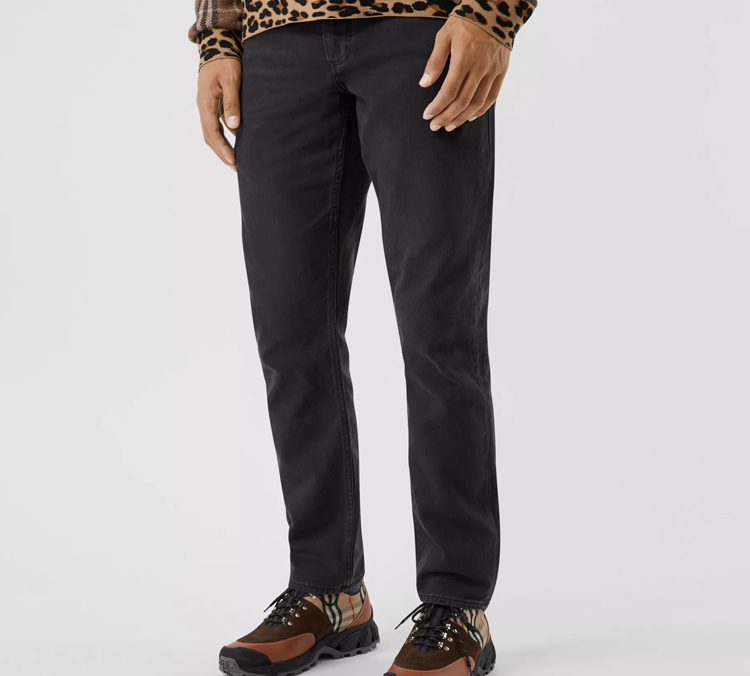 Burberry Solid Black Zipper Pocket Jeans 80194791 圖 3