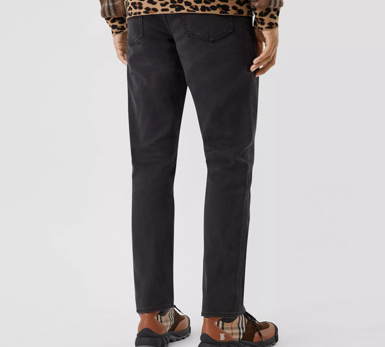 Burberry Solid Black Zipper Pocket Jeans 80194791 圖 4