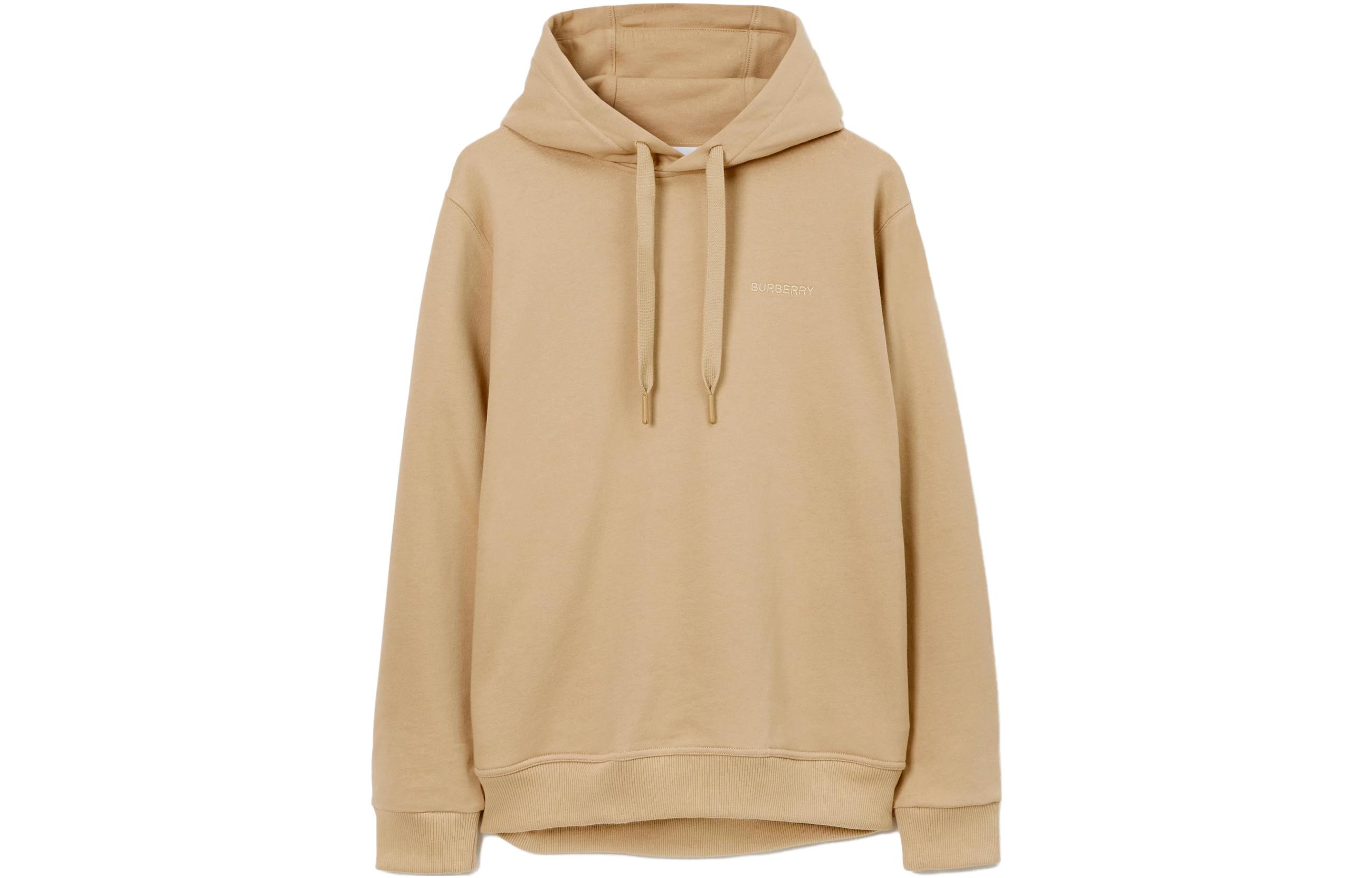 Order Burberry 素色寬鬆版連帽長袖上衣 淺棕色。 80727141