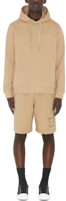 Burberry 素色寬鬆版連帽長袖上衣 淺棕色。 80727141 Lookbook Burberry 素色寬鬆版連帽長袖上衣 淺棕色。 80727141