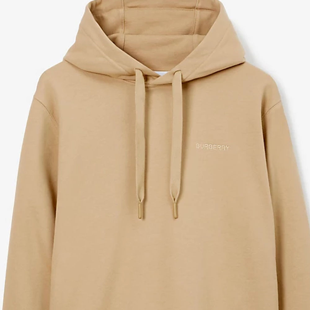 Details for Burberry 素色寬鬆版連帽長袖上衣 淺棕色。 80727141