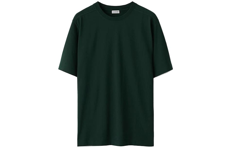 Order Burberry Kaos Polos Casual Crewneck Lengan Pendek Pria Warna Hijau. 80773231