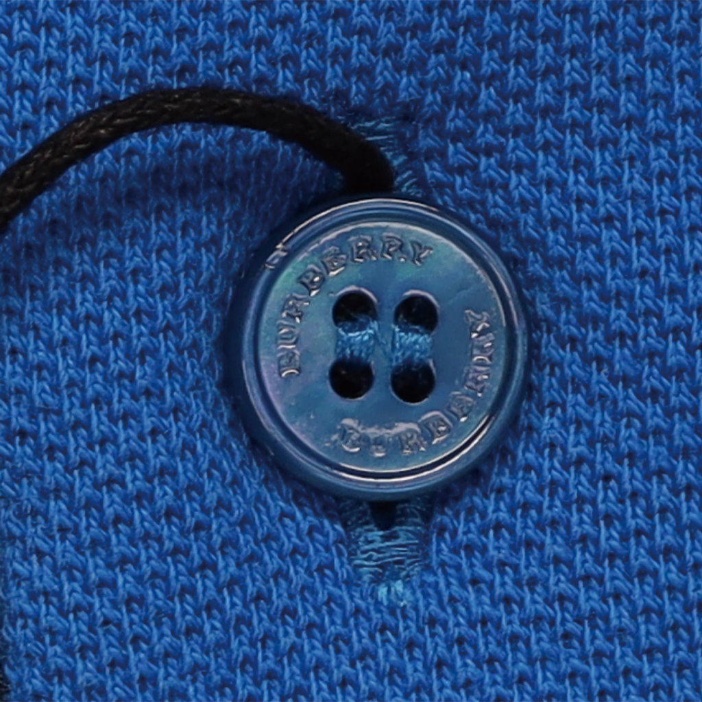 Shop Burberry Baju Polo Kasual Lelaki Warna Biru. 80274751