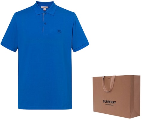 Burberry Baju Polo Kasual Lelaki Warna Biru. 80274751 1