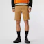 Lookbook Burberry Solid Color Casual Shorts with Zip Pockets in Camel. 80396541