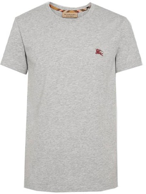 Burberry Baju-T Leher Bulat Kapas Warna Kelabu. 80277411 Buy Burberry Baju-T Leher Bulat Kapas Warna Kelabu. 80277411