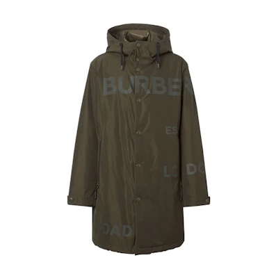 Burberry Solid Color Cotton Jacket Green 80277241