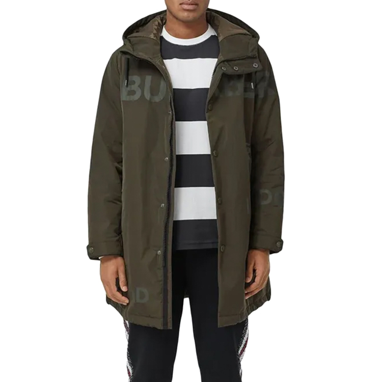 Burberry Solid Color Cotton Jacket Green 80277241 圖 3