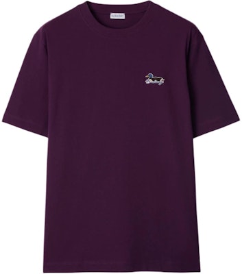 Burberry Solid Color Crane Logo Embroidered Casual Purple Tee Mens. 80957311 Order Burberry Solid Color Crane Logo Embroidered Casual Purple Tee Mens. 80957311