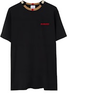 Burberry Solid Color Crew Neck Short Sleeve T-Shirt Men Black 80781141 Burberry Solid Color Crew Neck Short Sleeve T-Shirt Men Black 80781141