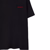 Sizing Burberry 素色男士黑色短袖圓領T恤 80781141