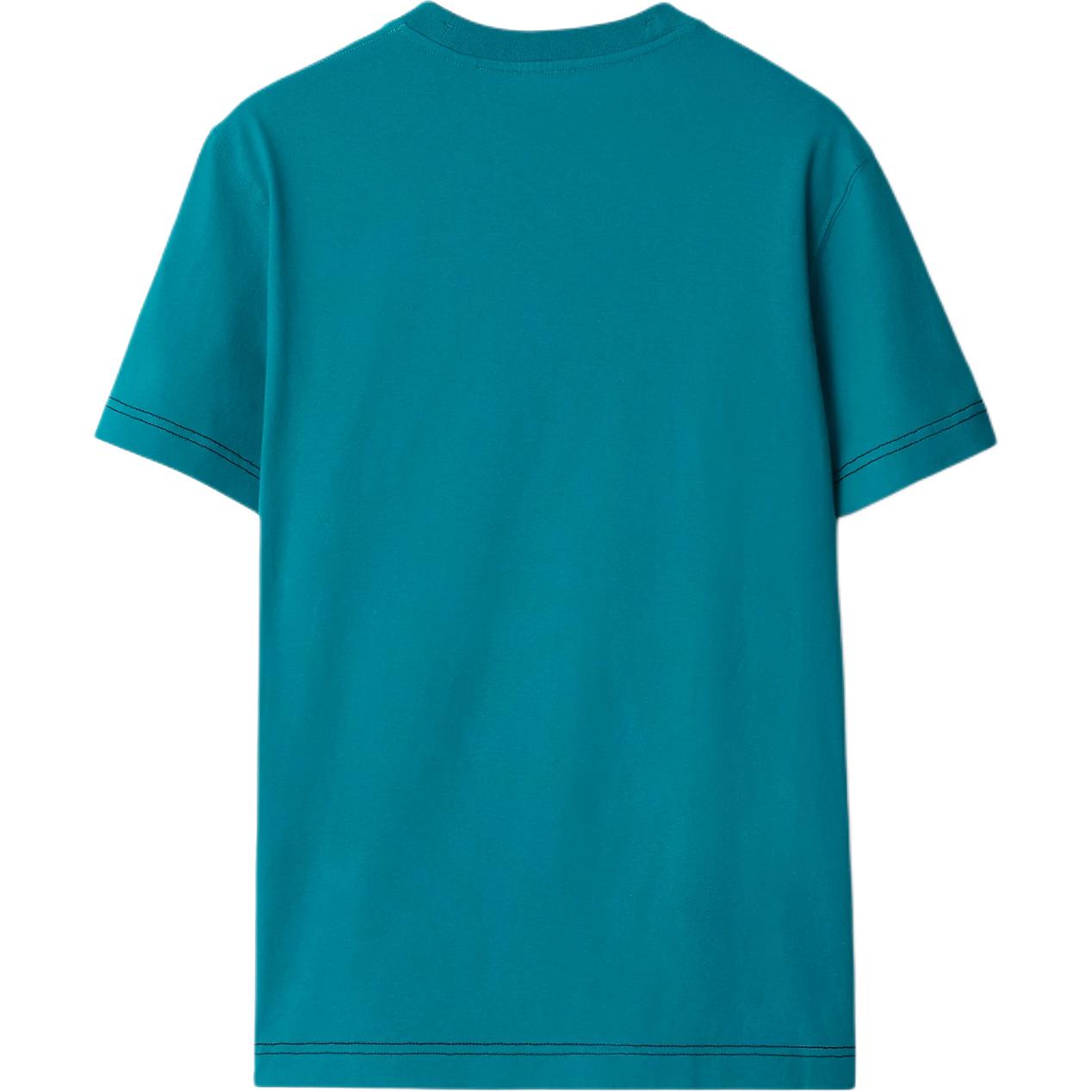 Burberry Solid Color Crewneck Drop-Shoulder T-Shirt Men’s Light Blue 80957781 圖 3