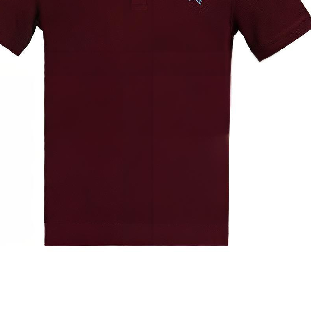 Burberry Solid Color Equestrian Embroidery Polo Shirt Men’s Deep Red 40612371 圖 8
