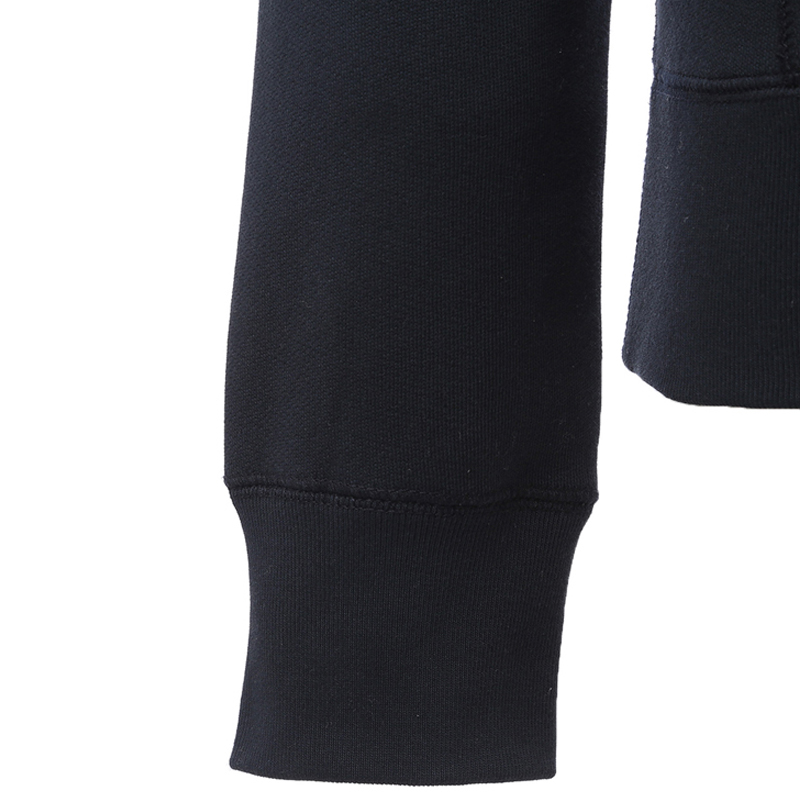 Burberry Solid Color Fleece Hoodie in Dark Blue. 80362851 圖 7