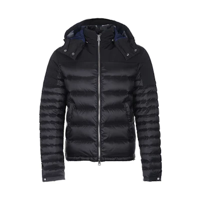 Burberry Solid Color Hooded Down Jacket Black 39741491