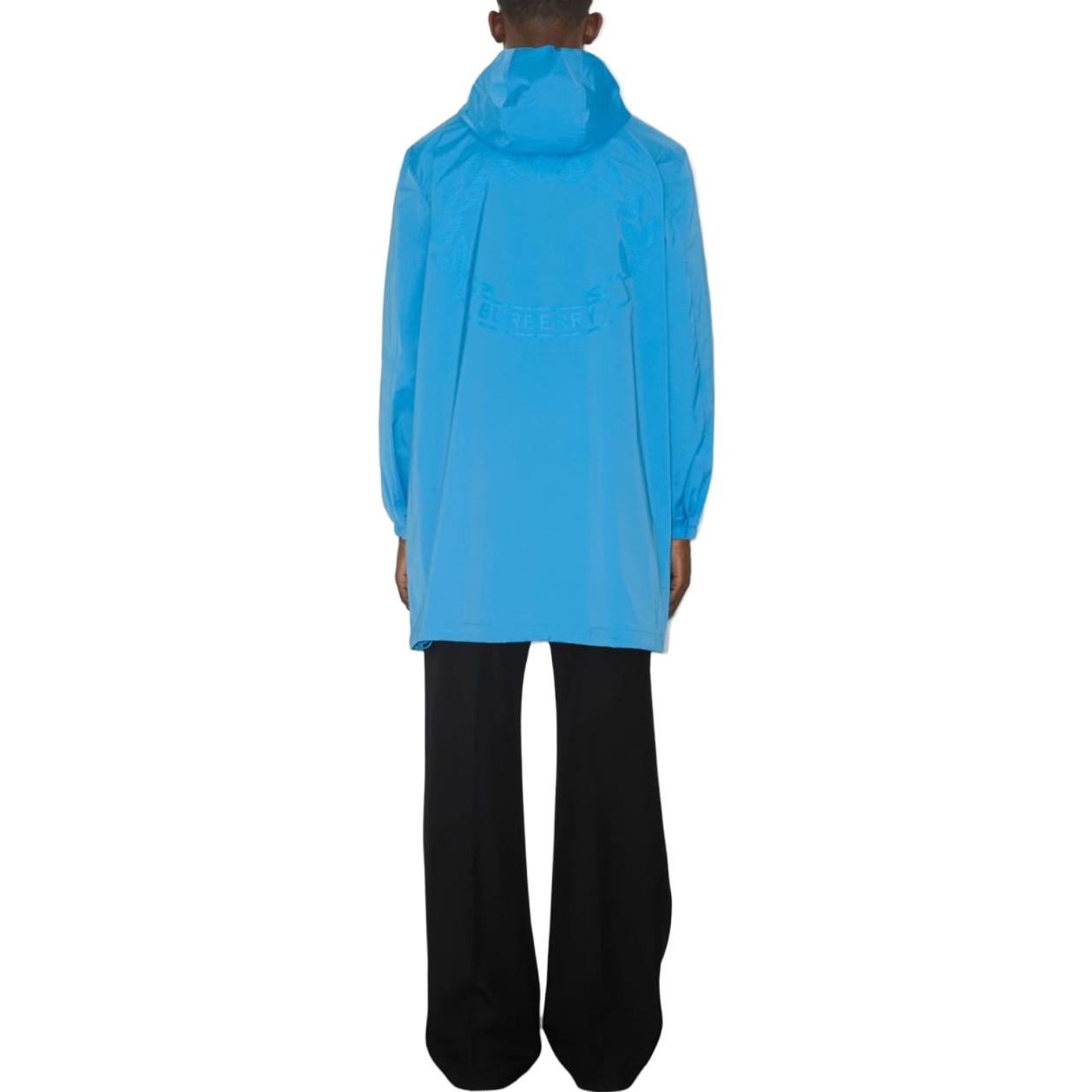 Shop バーバリー メンズ ソリッドカラー フード付き ジップ 長袖 トレンチコート 80709401