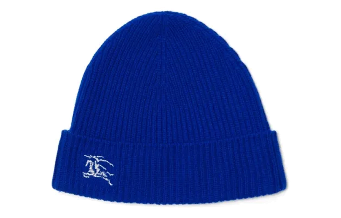 Burberry Solid Color Knit Beanie Unisex Blue - Couple Matching Style. 80788101