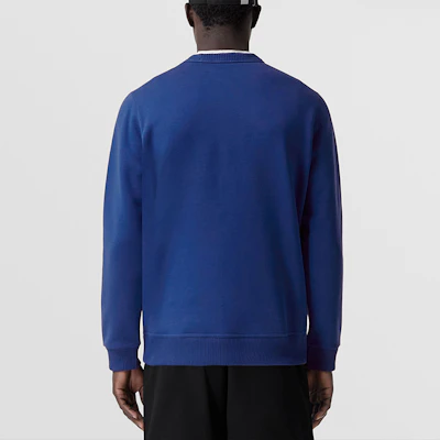 Burberry Solid Color Letter Logo Sweatshirt - Blue 80501771 Shop Burberry Solid Color Letter Logo Sweatshirt - Blue 80501771