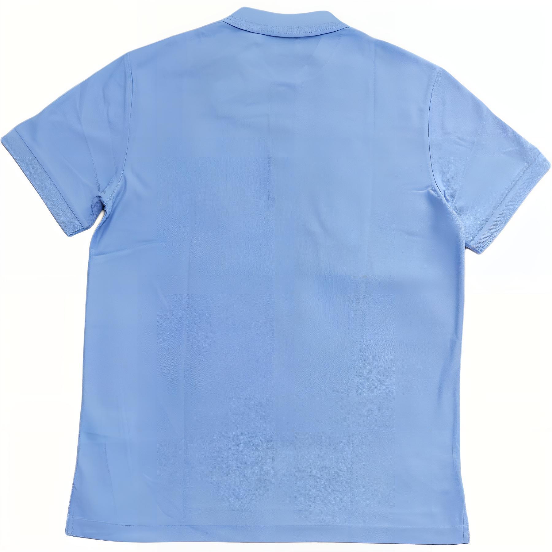 Lookbook Burberry 素色刺繡標誌短袖POLO衫-藍色 80675851