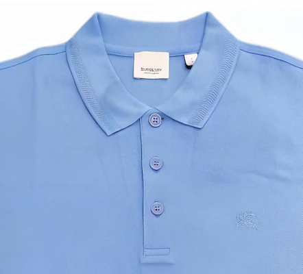 Burberry 素色刺繡標誌短袖POLO衫-藍色 80675851 Sizing Burberry 素色刺繡標誌短袖POLO衫-藍色 80675851