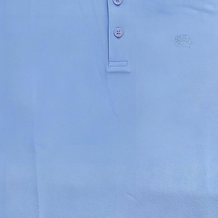 Cheap Burberry 素色刺繡標誌短袖POLO衫-藍色 80675851