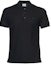 Buy Burberry Solid Color Logo Embroidered Casual Polo Shirt Black - 80840101